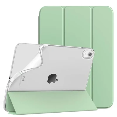 Image of TiMOVO Case for iPad 10th Generation 2022, Slim Stand 10.9 inch, Soft TPU Back Cover, Smart Folio Protective Leather Fit 10 Green