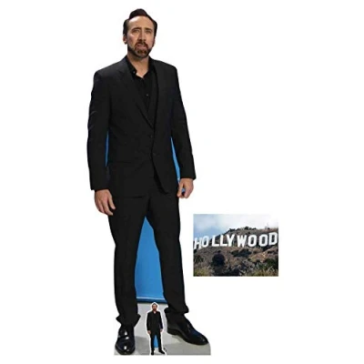Image of BundleZ 4 FanZ Nicolas Cage Lifesize and Mini Cardboard Cutout Fan Pack, 186cm x 66cm Includes 8x10 Star Photo
