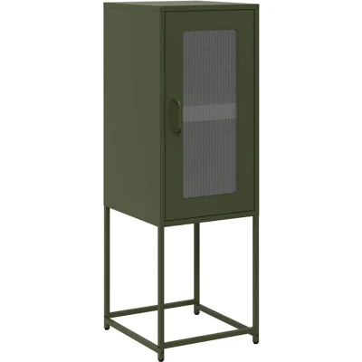 Image of vidaXL Sideboard Olive Green 36x39x107 cm Cold rolled Steel