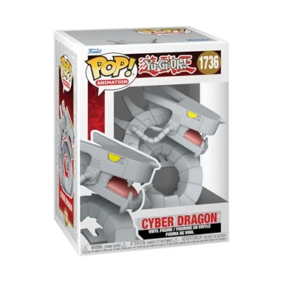 Image of Funko POP! Animation: YGO Cyber Dragon Yu Gi Oh! Collectable Vinyl Figure Gift Idea Official Merchandise Toys for Kids &amp; Adults Anime Fans Model Collectors and Display