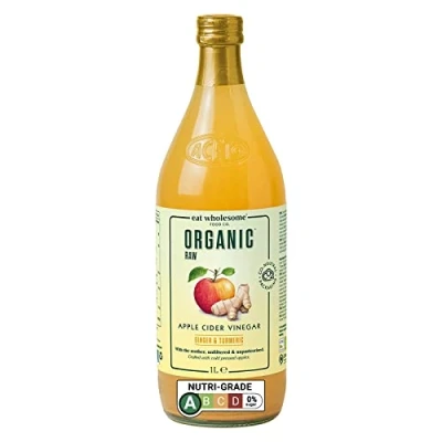 Image of Eat Wholesome Organic Raw Apple Fire Cider Vinegar with Ginger, Turmeric &amp; Chilli, 1L