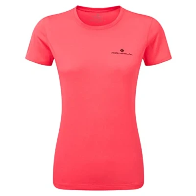 Image of Ronhill Women&#039;s Wmn&#039;s Core S/S Tee T Shirt, Hot Pink/Black, 16