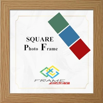 Image of Photo Frame Picture All Square Sizes Frames Black White Oak (Oak, 10&quot; x 10&quot;)