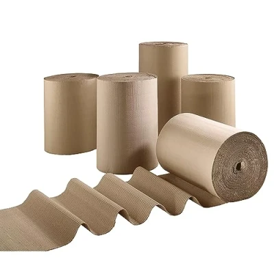 Image of Moving Packing Shipping Protective Wrapping Paper Strong Corrugated Cardboard Rolls (600mm x 75m, 1 Roll)