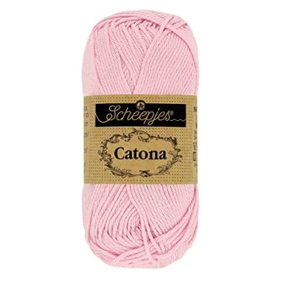 Image of Scheepjes Catona 246 ICY Pink Yarn 20x25g