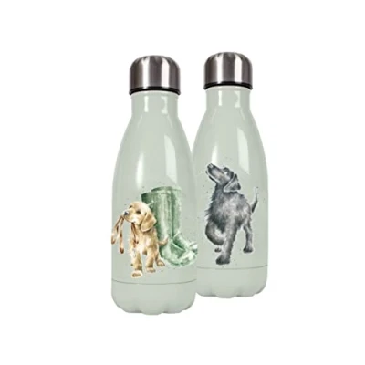 Image of Wrendale Designs &#039;Hopeful&#039; Labrador 260ml Water Bottle