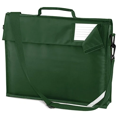 Image of Quadra Junior Book Bag with Strap in Bottle Green