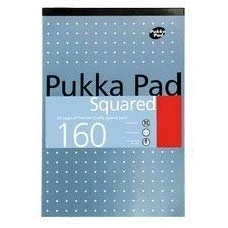 Image of 3 X A4 5mm Squared Ruled Pads 80GSM 160 Pages (6 Pack)