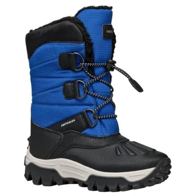 Image of Geox J Himalaya BOY B ABX Snow Boot, Royal/Black, 0 UK