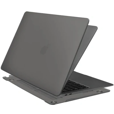 Image of ZYB Case for MacBook Air 13 Inch, M1 2020 2019 2018 Release (A2337/A2179/A1932) with Retina Display Touch ID, Plastic Slim Hard Shell Cover, Grey