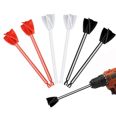 Image of Mixer Attachment Drill for Resin, Pack of 6 Epoxy Stirring Rod Whisk Stirrer, Paint Resin Glazes