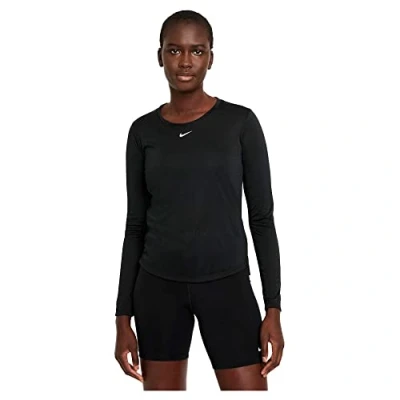 Image of Nike Performance ONE Long sleeved top, Women&#039;s, Size: XXL, Black/white
