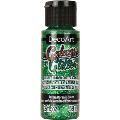 Image of Deco Art DecoArt Galaxy Glitter, Green, 59ml