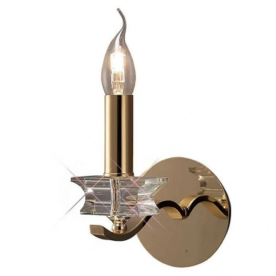 Image of Nydia Wall Lamp E14 French Gold/Crystal