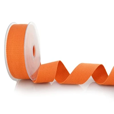 Image of Trimz Cotton Webbing, Orange, 30mm