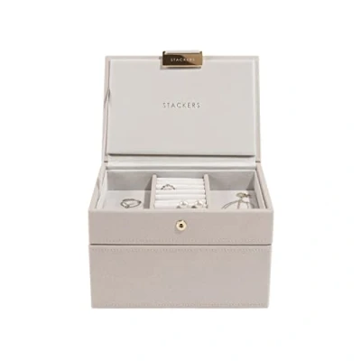 Image of Stackers Taupe Mini Jewellery Box Set of 2