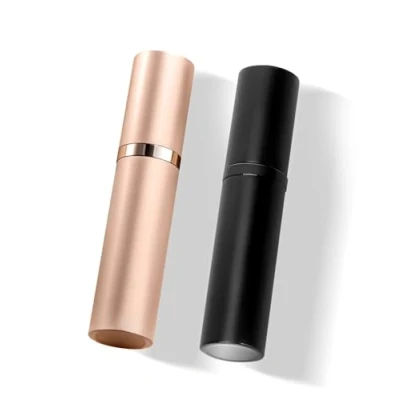 Image of VVGAOGES Perfume Atomiser,Portable Refillable Empty Spray,Mini Bottles for Travel 5ml (Black &amp; Rose Gold)