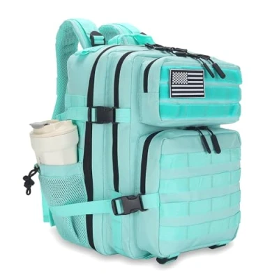 Image of Lovelinks21 45L Tactical assault Backpack 3 day pack with Molle Waterproof Rucksack for Backpacks, Mint Green, L,