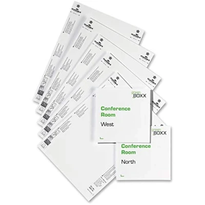 Image of Durable 485202 Info sign and Click insertion for Door Signs (149 x 148.5 mm) Bag of 10 White