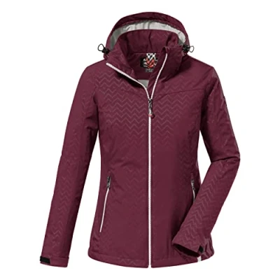 Image of Killtec KOS 176 WMN SFTSHLL JCKT 38390 000 Women&#039;s Softshell Jacket with Zip Off Hood Olive Size 10