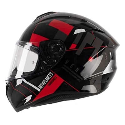 Image of MT Helmets Targo Full Face Motorcycle Helmet Veneris A4 Gloss Red S