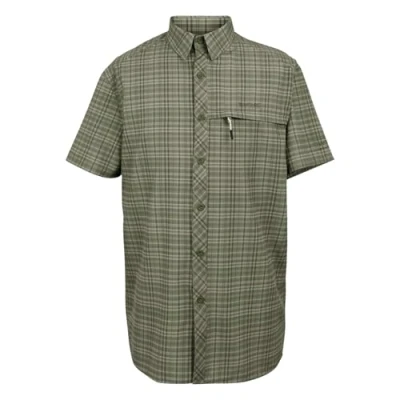 Image of Regatta Men&#039;s Water repellent Travel Packaway Short Sleeve Shirt Treetop Check, Size: M