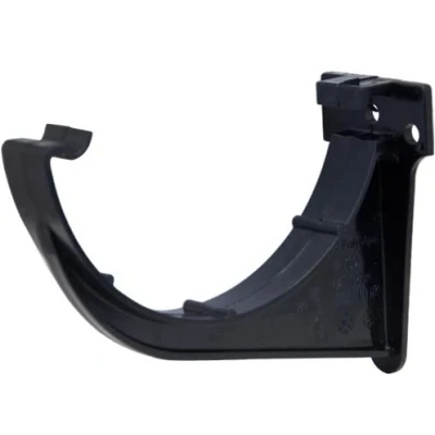 Image of Pack of 4 x RR109 Black POLYPIPE Fascia Brackets 112mm Half Round guttering System