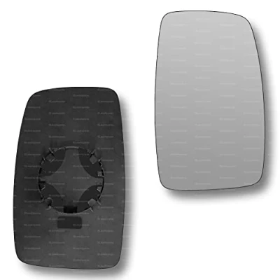 Image of Less4spares Replacement Wing Mirror Glass Right Compatible with Citroen Dispatch 2007 2016 CLIP ON Driver Off side Convex