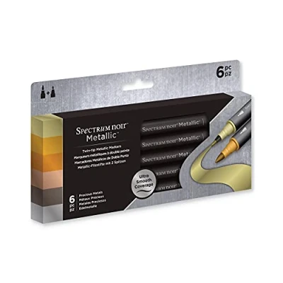 Image of Spectrum Noir Metallic Markers (6pk) Precious Metals