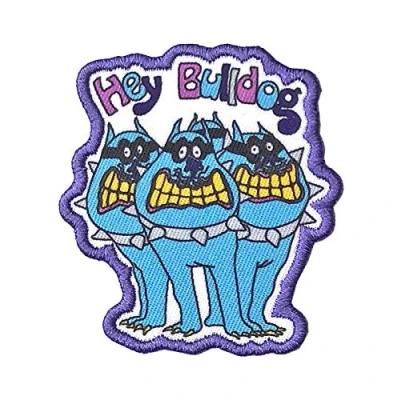 Image of The Beatles Patch Yellow Submarine Hey Bulldog Official embroidered Iron on One Size