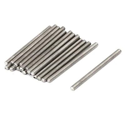 Image of Sourcingmap M3 x 45mm 304 Stainless Steel Fully Threaded Rods Bar Studs Fasteners 20 Pcs