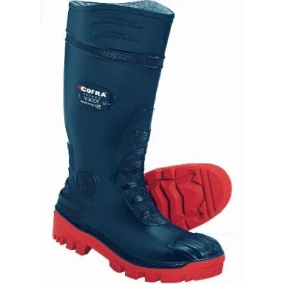 Image of Cofra COF906 41 Typhoon Safety Wellingtons, Size 41, Blue/Red (Pack of 2)