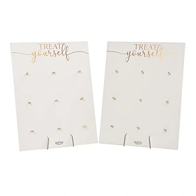 Image of Ginger Ray BR 352 Rose Gold Treat Yourself Double Donut Wall Holders Botanical Wedding