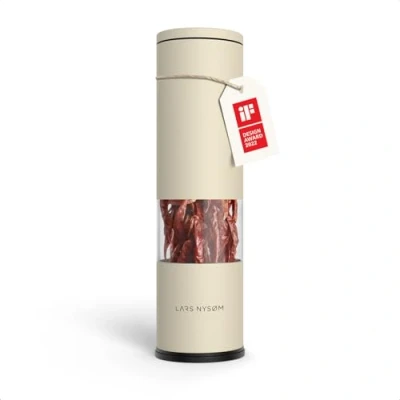 Image of LARS NYSØM Chili Mill with Stainless Steel Cutting Blade I Premium Cutter Design Spice (Almond Beige)