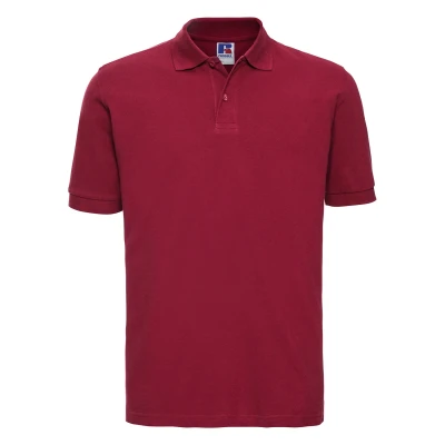 Image of Russell Athletic Mens Classic Cotton Pique Polo Shirt (Classic Red) Size 2XL