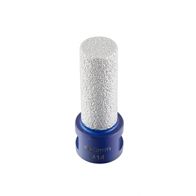 Image of KATSU Diamond Finger Bit 20mm M14 Thread Vacuum Brazed Milling Reamer for Enlarging and Shaping or Round Bevel Existing Holes in Porcelain Hard Ceramic Granite Marble