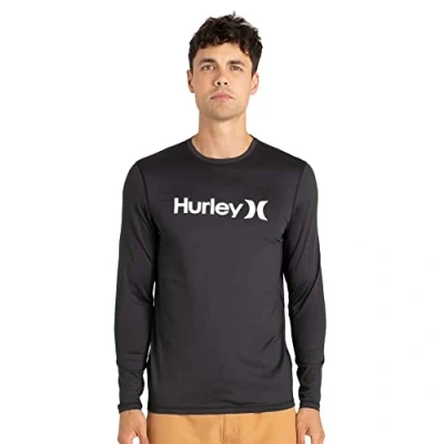 Image of Hurley OAO SURF Shirt LS Lycra 2022 Black, S
