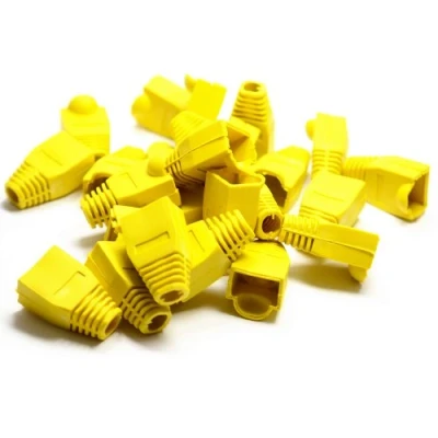 Image of kenable Boot for RJ45 Ethernet Network Cables YELLOW Pack of 100 Boots