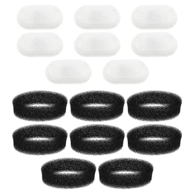 Image of EMSea 8Pcs Pet Water Fountain Filters Replacement with Sponge Compatible PETLIBRO 67oz/2L Stainless Steel Cat