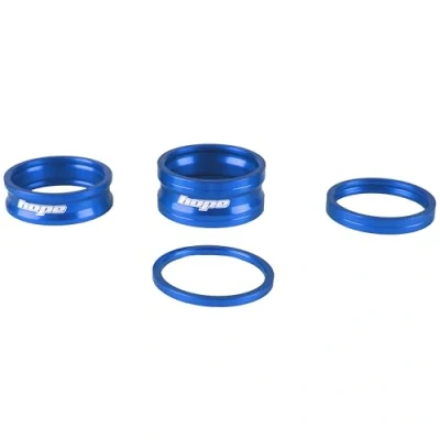 Image of Hope Space Doctor Cycling Aluminium Headset Spacer Set Blue