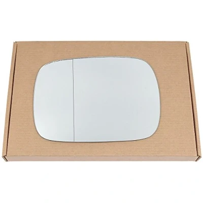 Image of Less4spares Wing Mirror Glass Left Compatible with Volvo XC90 2001 2006 STICK ON Passenger Near Side Blind Spot