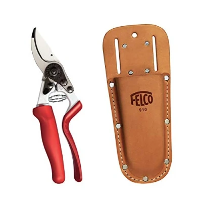 Image of Genuine Felco Model 7 secateurs and holster bundle pruners with leather pouch