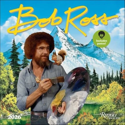 Image of Bob Ross 2026 Wall Calendar