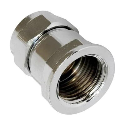Image of 15mm x 1/2 Inch BSP Female Chrome Adaptor Pack of 5