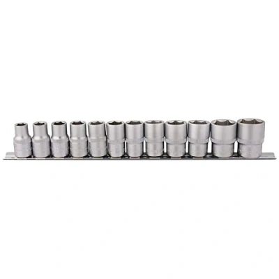 Image of Draper Socket Set on Metal Rail, 1/2&quot; Sq. Dr. (12 Piece)