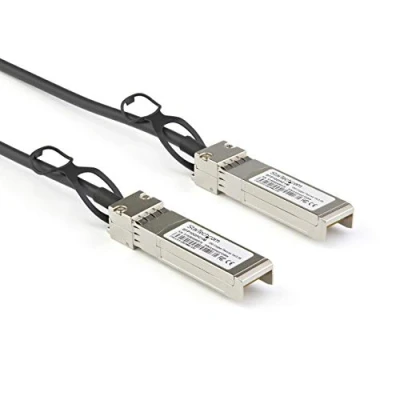 Image of StarTech.com Dell EMC DAC SFP 10G 1m Compatible SFP+ to Direct Attach Cable Twinax 10GbE Copper 10 Gbps Low Power Passive Mini GBIC/Transceiver Module (DACSFP10G1M)