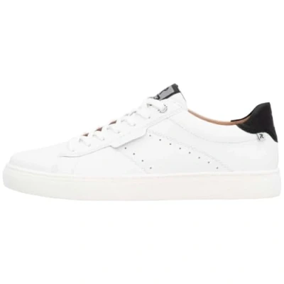 Image of Rieker Evolution Men&#039;s Low Trainers White Smooth Leather, Black, 9 UK