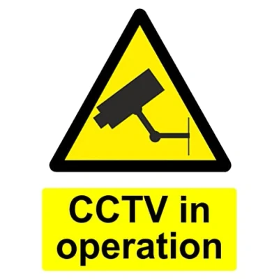 Image of RubiGo CCTV Sign 20x15cm In Operation Signs Outdoor Indoor Security Signage Warning Self Adhesive Sticker Safety (1)