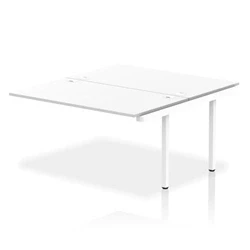 Image of Impulse Bench B2B Ext Kit 1400 White Frame Office Desk