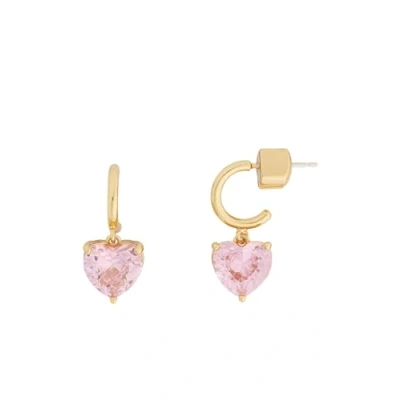 Image of Kate Spade New York Heart Huggies, Pink